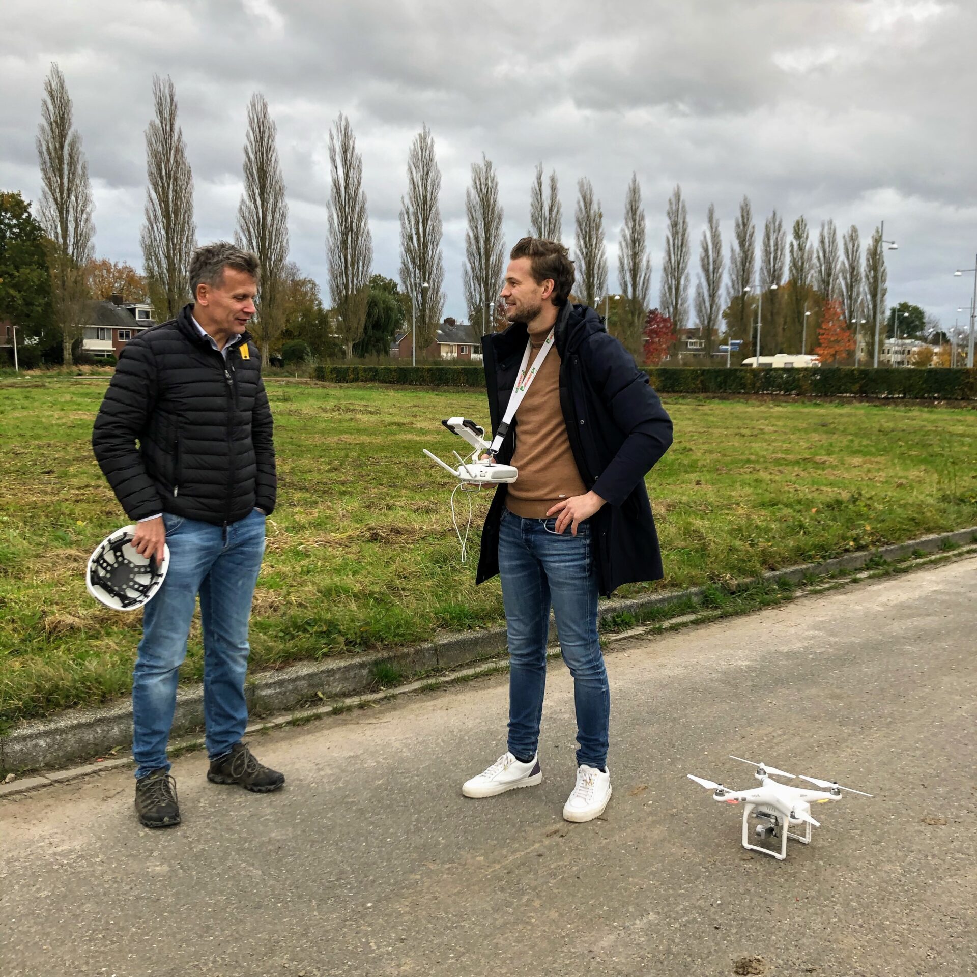 video-opnames met drone bij nieuwbouw New NExus