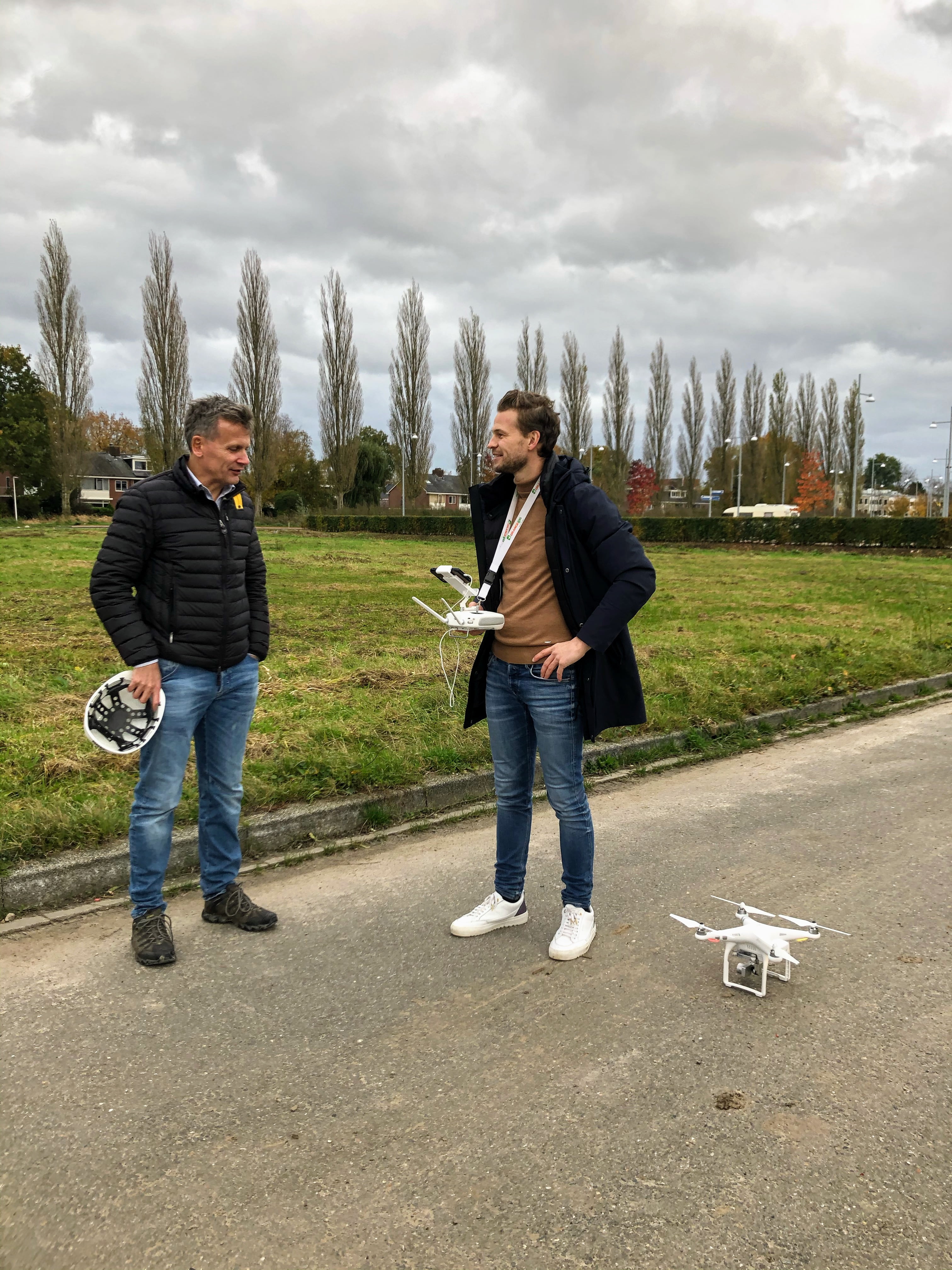 video-opnames met drone bij nieuwbouw New NExus