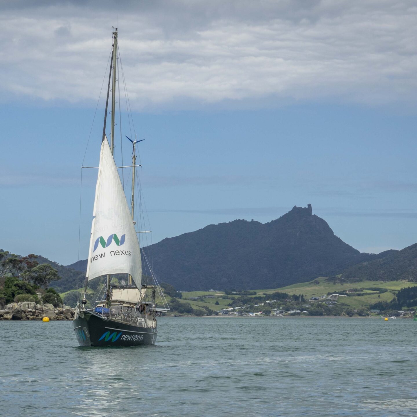 Proefvaart met het zeilschip New Nexus
