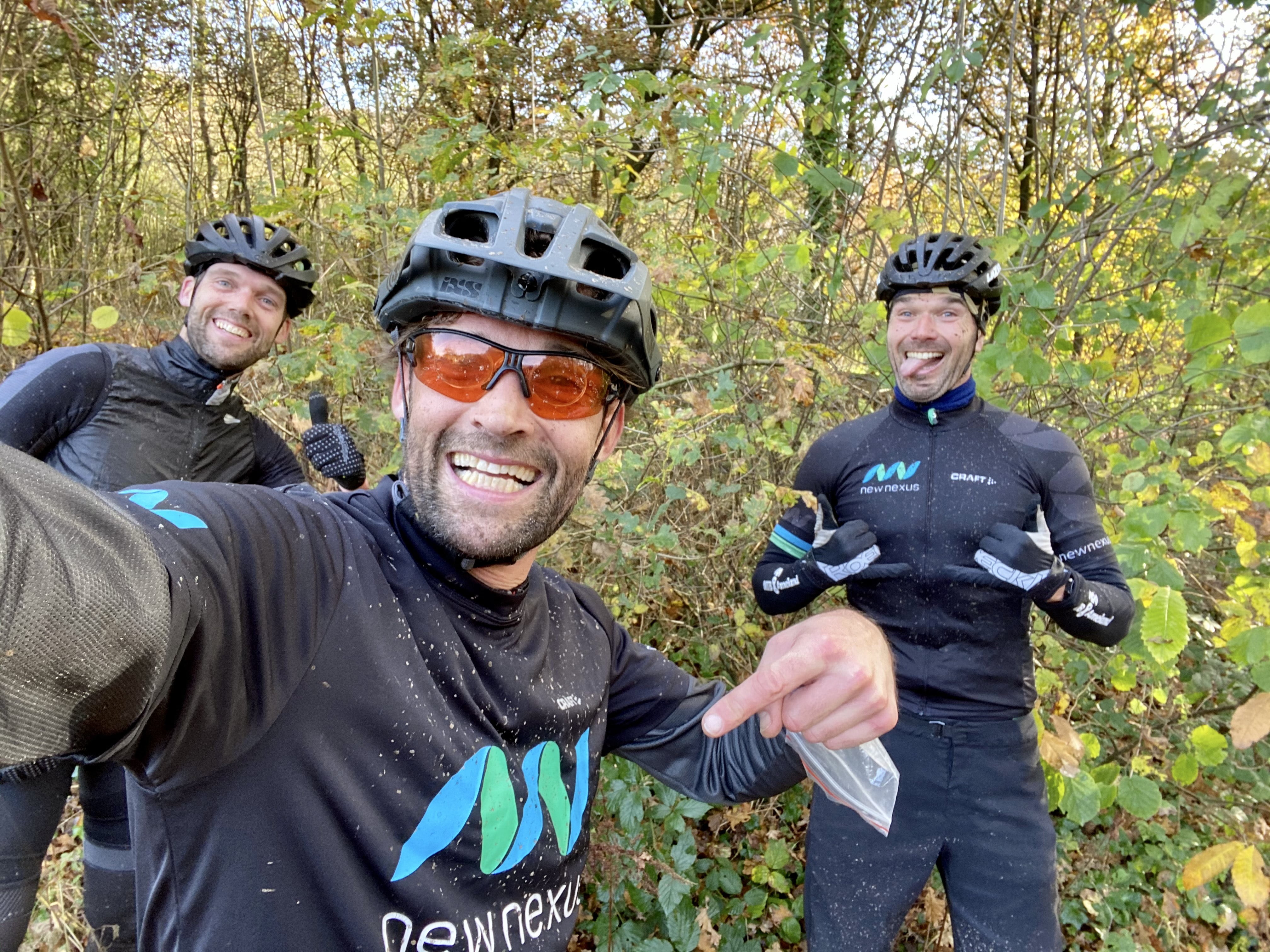 New Nexus collega's onder de modder na MTB route Tour du NNNovember