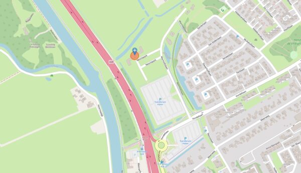 plattegrond locatie New Nexus in Haren