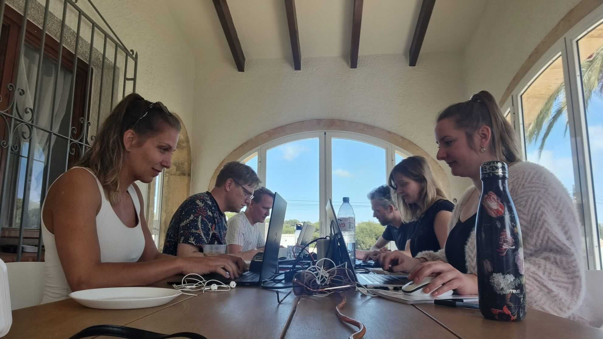 Team Data Solution van New Nexus op workation in Spanje