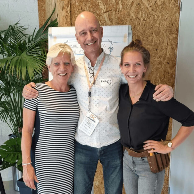 Will, Ralph en Babette op het int. Sketchnote Camp Will, Ralph en Babette op het int. Sketchnote Camp