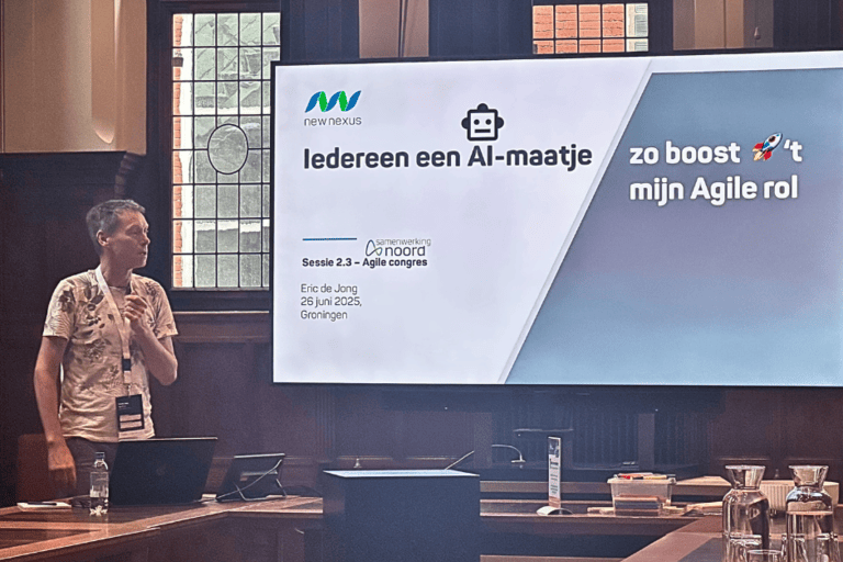 Eric de Jong geeft AI workshop op Agile Congres