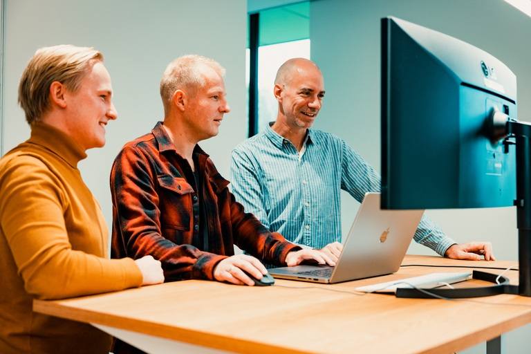 Martijn Reemst met collega's Martijn Reemst met collega's